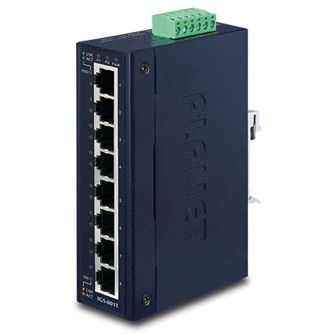   Switch   Switch indus IP30 8 ports Giga -40 A +75C IGS-801T